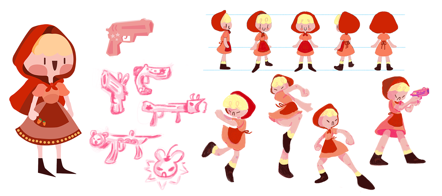 grandma's home project character concept illustration